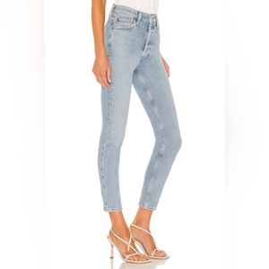 Agolde Nico High Rise Slim Jean in Cliffside